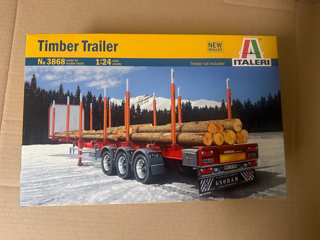 Italeri Timber Trailer 3868 box front
