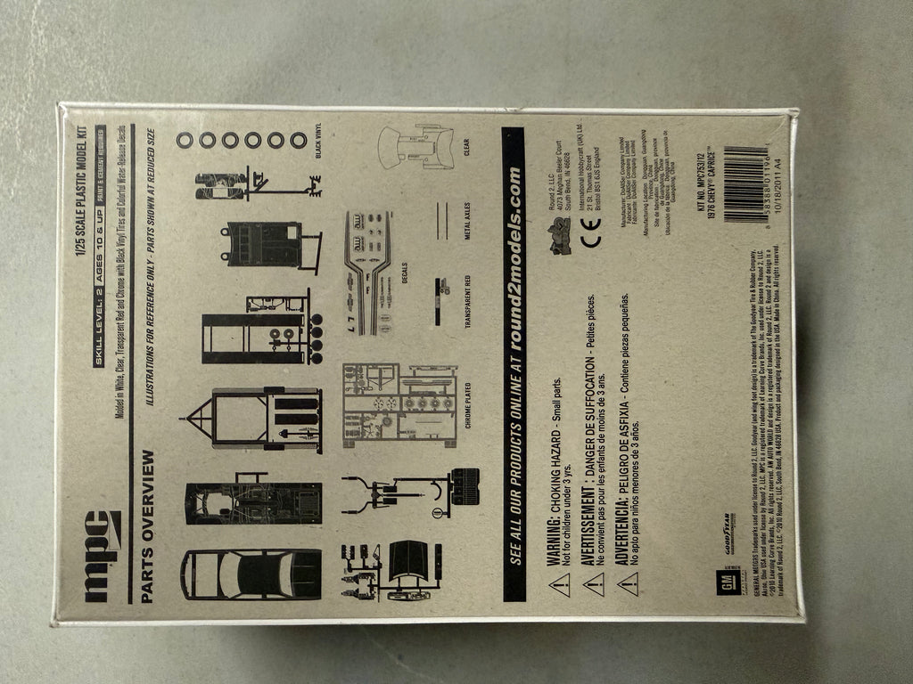MPC Caprice box back parts overview