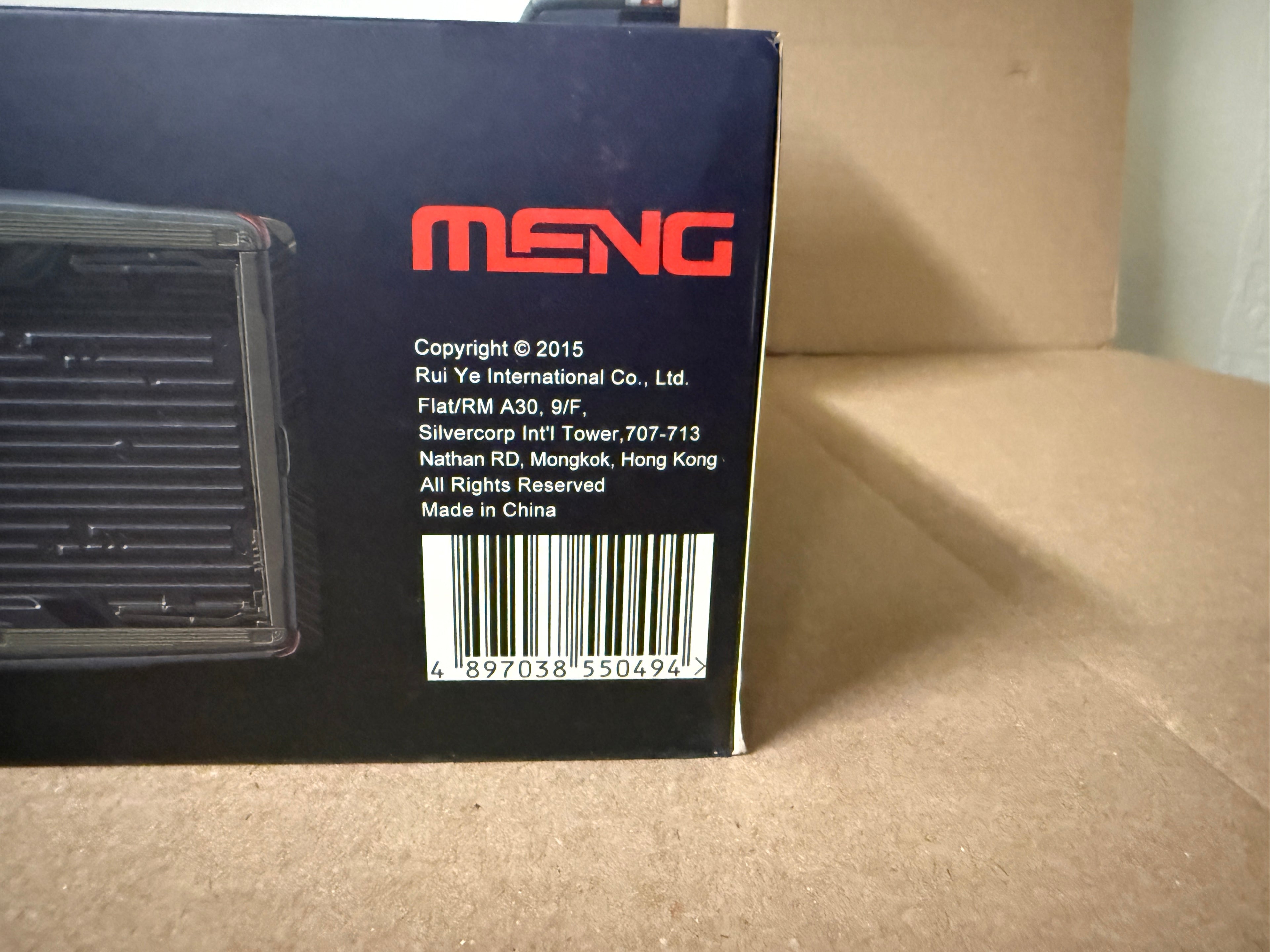 Meng Ford F-350 Super Duty CS-001 lid and barcode
